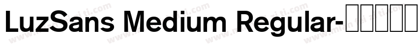 LuzSans Medium Regular字体转换